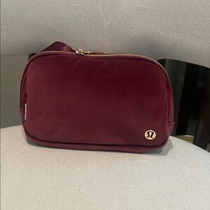 PRICE DROP ⬇️ LIMITED EDITION: Lululemon Velour Burgundy Belt Bag